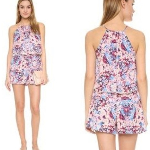 PARKER Romper Catamaran Floral Silk Shorts Jumpsuit XS - Picture 3 of 16